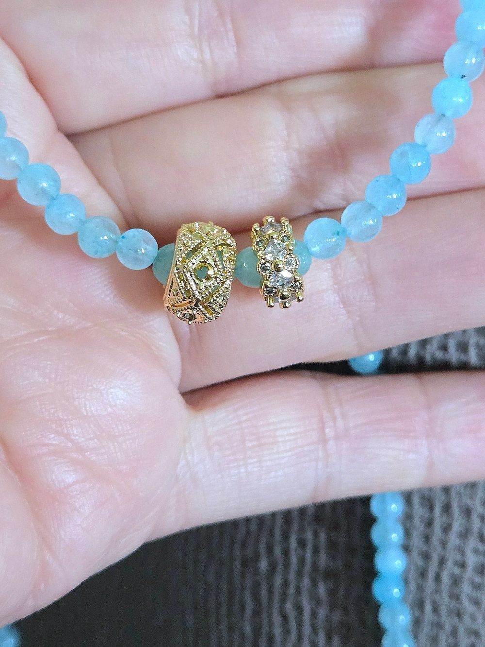 MacRae & Co. Blue Quartz with Charm Duo✌️ Necklace - NWT - Picture 12 of 16